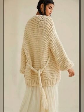 Anthropologie Chunky Knit Cardigan